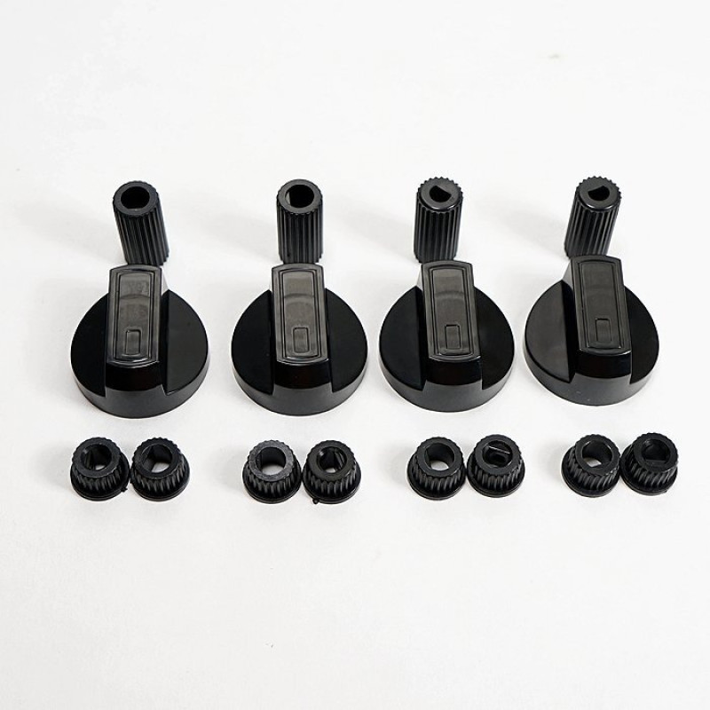 РУЧКА ПЕРЕКЛЮЧАТЕЛЯ МОЩНОСТИ ПЛИТЫ ЧЕРНАЯ К-КТ 4ШТ УНИВ