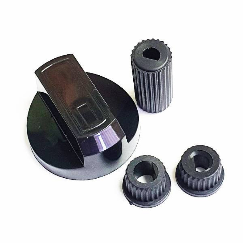 Ручка газового крана, универсальная, черная, 1 штука,