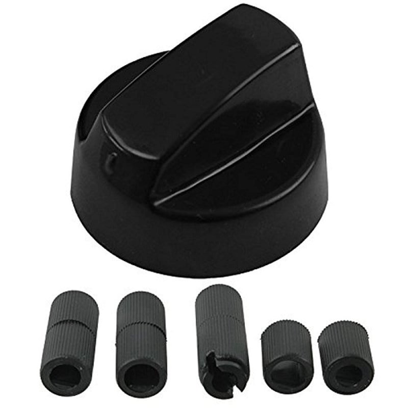  Ручка переключателя мощности плиты черная к-кт переходник 3 шт унив