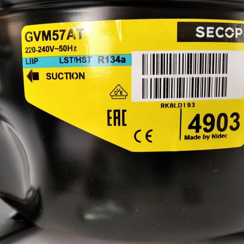 Secop GVM 57 AT R134 (-23.3C, 163 W)