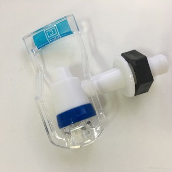 КРАН НА КУЛЕР ДЛЯ ХОЛ. ВОДЫ НАРУЖ.РЕЗЬБА С ГАЙКОЙ СИНИЙ