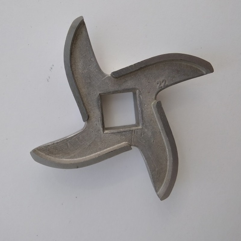 Нож для промышленной мясорубки Starfood, Enterprise, четырехгранник, отверстие 13,5 мм