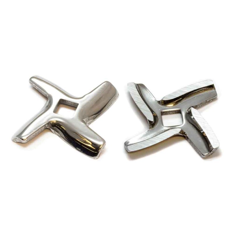 Нож для мясорубки Moulinex, четырехгранник, отверстие 8 мм, посадка 5 мм																