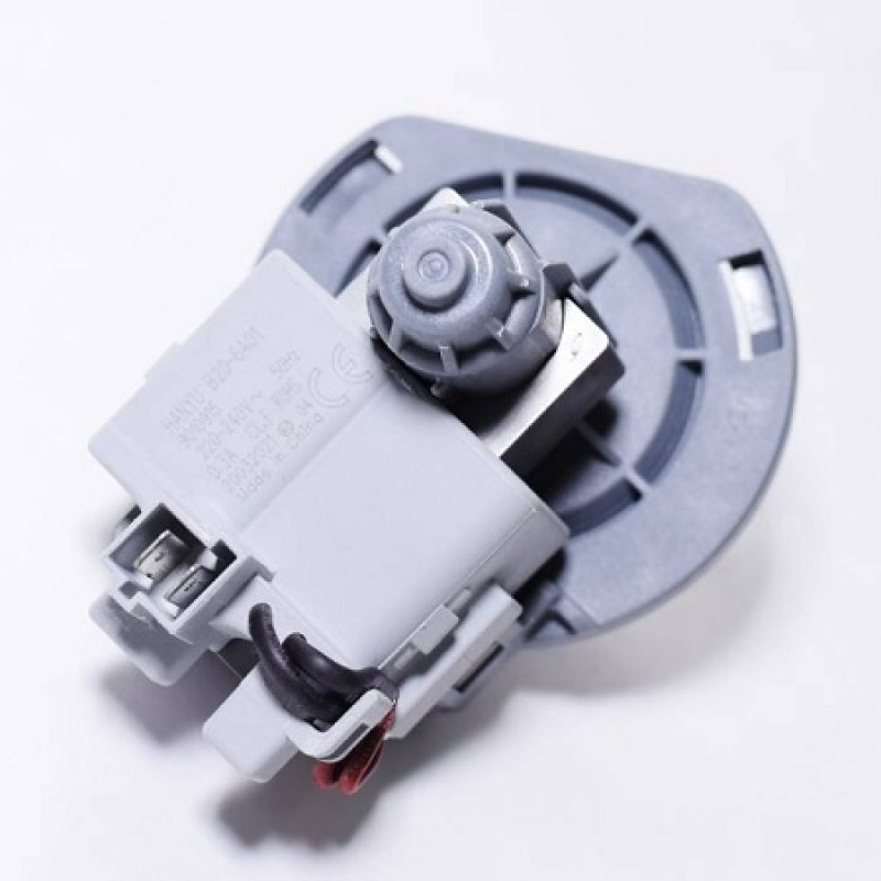 Помпа на 3 защелках, коротких, срезанная,посудомоечной машины Beko, выводы назад, вместе, 30W, Hanyu