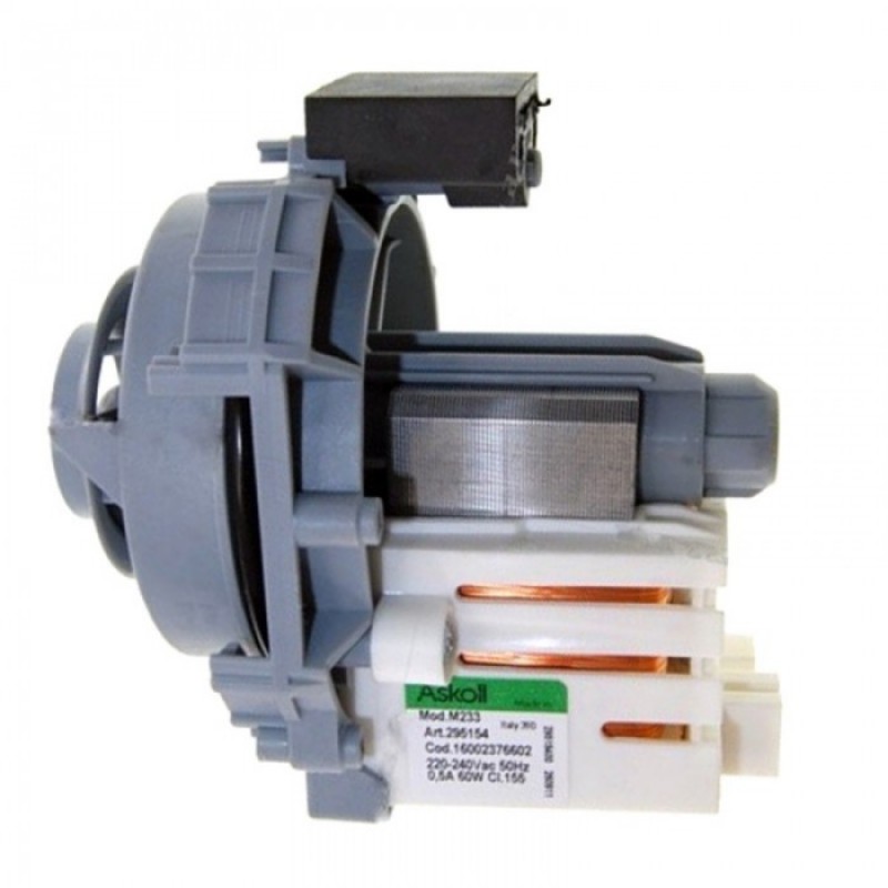 Насос высокого давления посудомоечной машины Indesit, 60 W, (большой Ascoll), код 302796, 272798