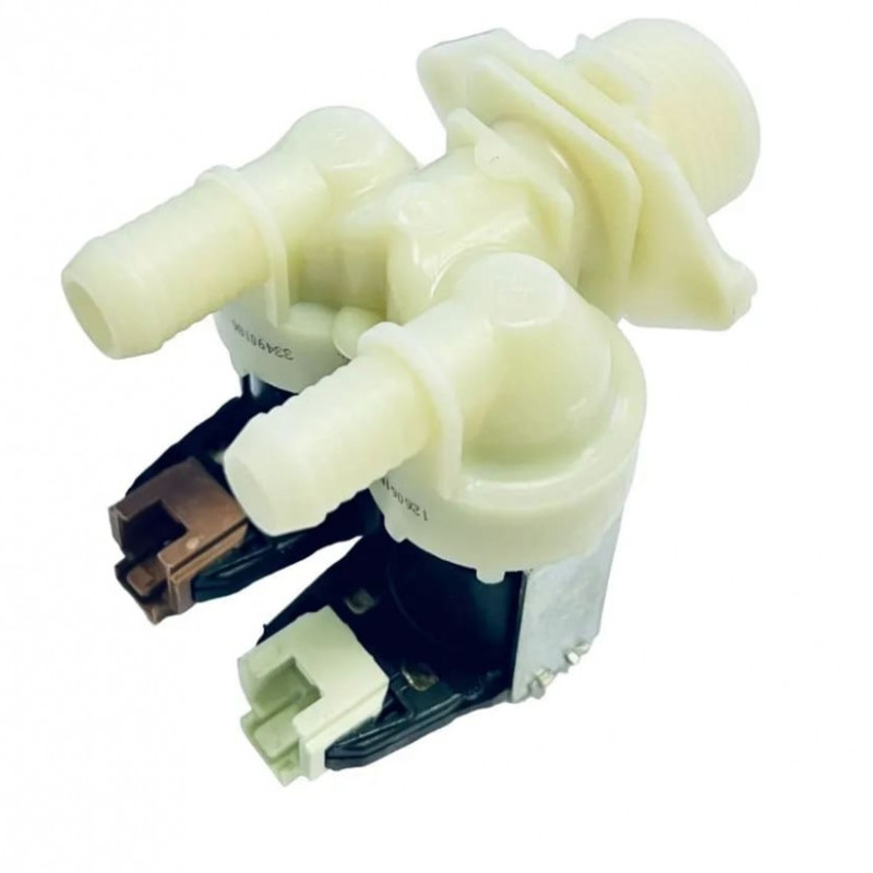 Впускной клапан подачи воды (КЭН) стиральной машины Electrolux 2 180˚, фишка-мини 220V