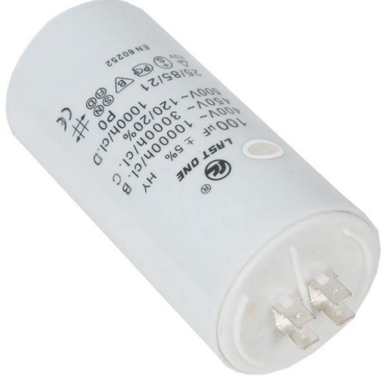 Конденсатор CBB60 100 мф 450V пластик