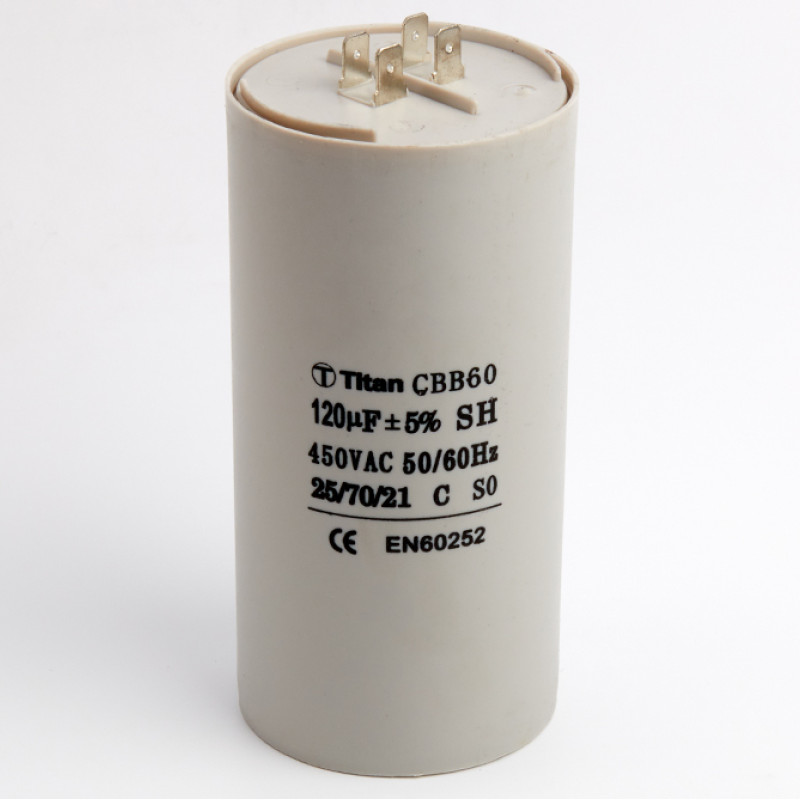 CAP544UN Конденсатор CBB60 120 мф 450V пластик 