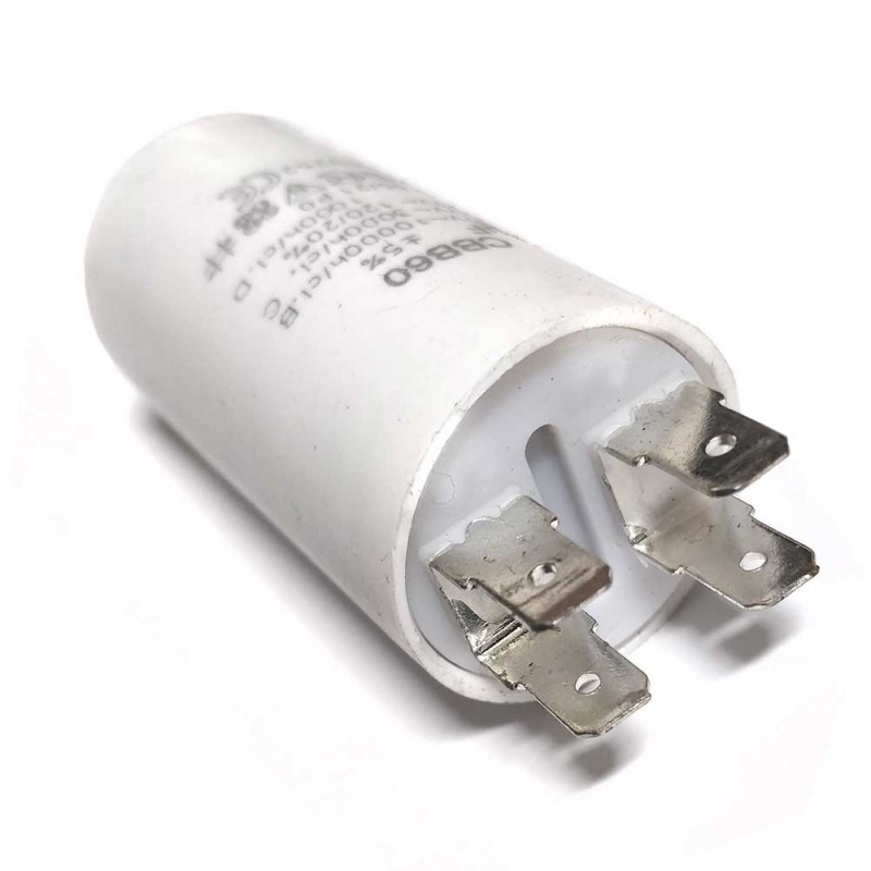 Конденсатор пусковой, 1 мкФ, 450V, с креплением 