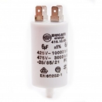 Конденсатор пусковой, 6 мкФ, 450V, с креплением 