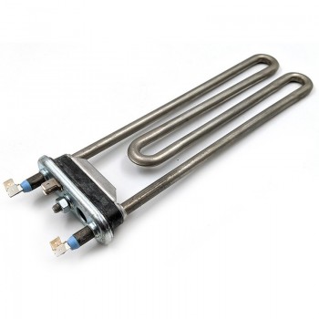 Тэн 1950W, прямой с отверстием по датчик, H=245 мм, резинка ровная h1=14 мм, Zanussi