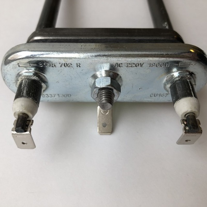 Тэн 1900W, прямой, без отверстия под датчик, L=255 мм, резинка с 