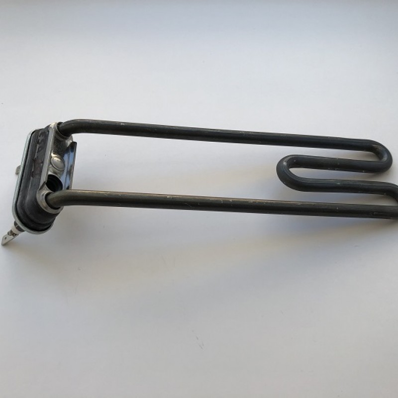 Тэн 1900W, гнутый, с отверстием под датчик, L=225 мм, резинка с юбкой (14 мм), для Bosch. код 264986