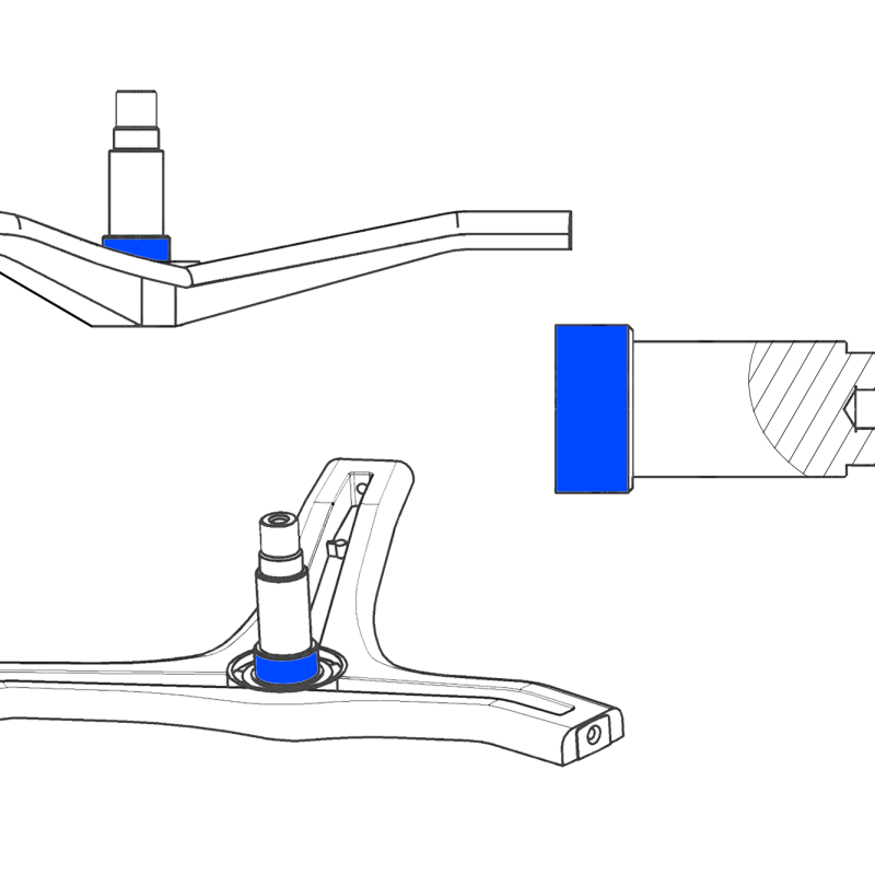 Втулка из нержавейки, ремонтная, для LG из бесшовной трубы, 36,95х40, высокое качество, посадка 