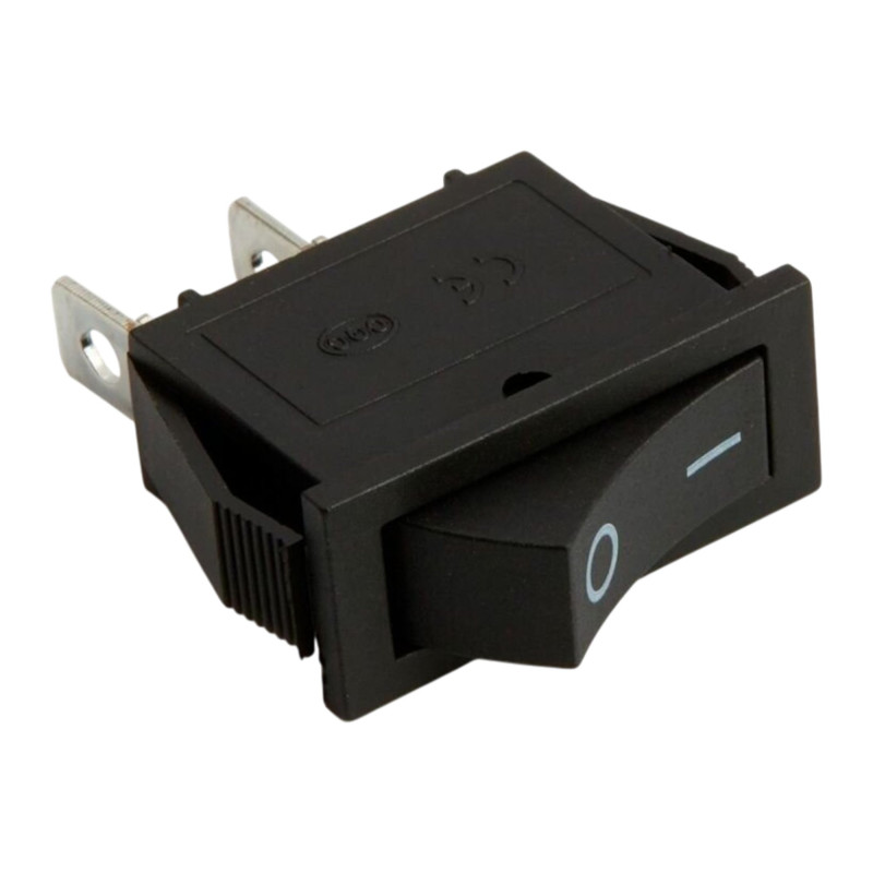 Переключатель KCD2-1, 15A, 250В. черный, 2 котакта