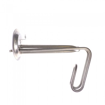 ТЭН RF 1500W, ИТА, нерж, Ø92, М6, клеммы под разъем, L195мм, горизонтальный, 220V, 20193