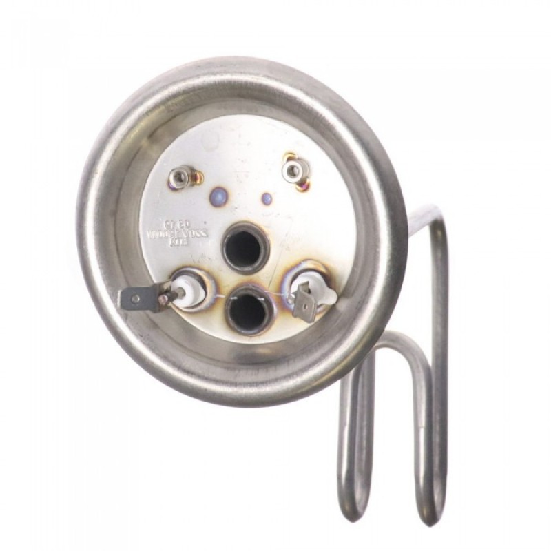 ТЭН RF 1500W, ИТА, нерж, Ø92, М6, клеммы под разъем, L195мм, горизонтальный, 220V, 20193