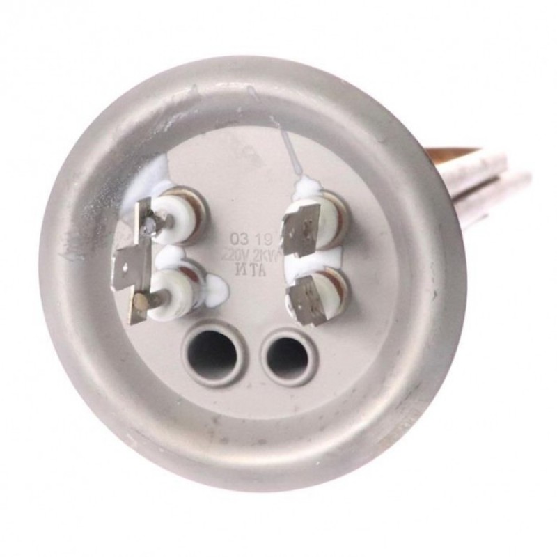 ТЭН RF 2000W(1300+700), ИТА, медь, Ø73, М4, клеммы под разъем, L290мм, 220V												