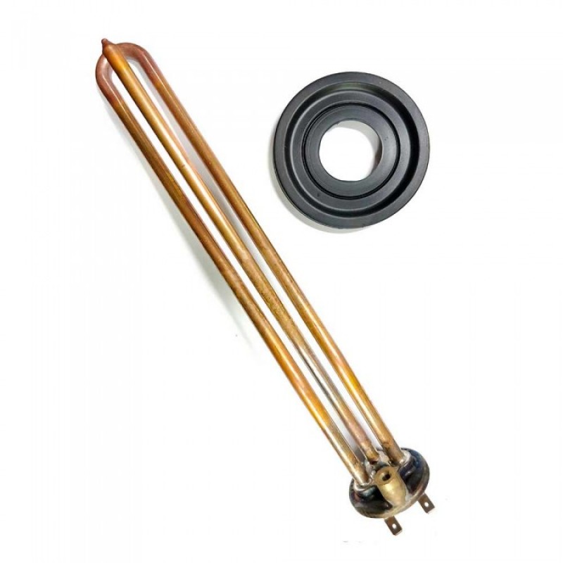 Электротэн медный RCF 1000 Вт  М5, диаметр фланца 48 мм для Ariston ABS VLS с прокладкой 