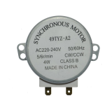 Мотор вращения тарелки СВЧ AC, 220 В, 4 ВТ, 50/60 Гц, высота вала 17 мм																