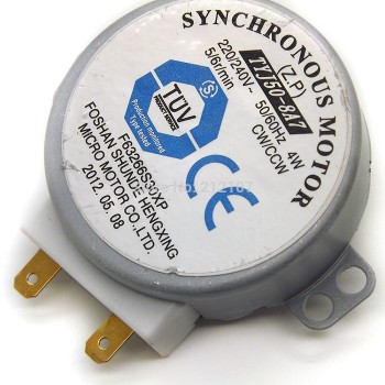 Мотор вращения тарелки СВЧ 220 В, 4 ВТ, 50/60 Гц, высота вала 11 мм