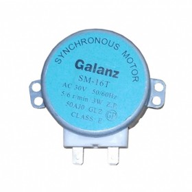 Мотор вращения тарелки СВЧ AC, 30 В,3 ВТ, 50/60 Гц, 5/6 r/min , высота вала 14 мм																